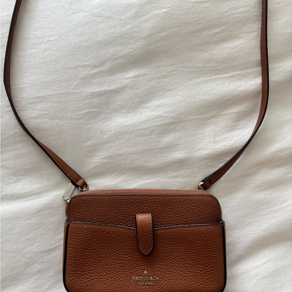 Kate Spade Tan Leather Crossbody Bag